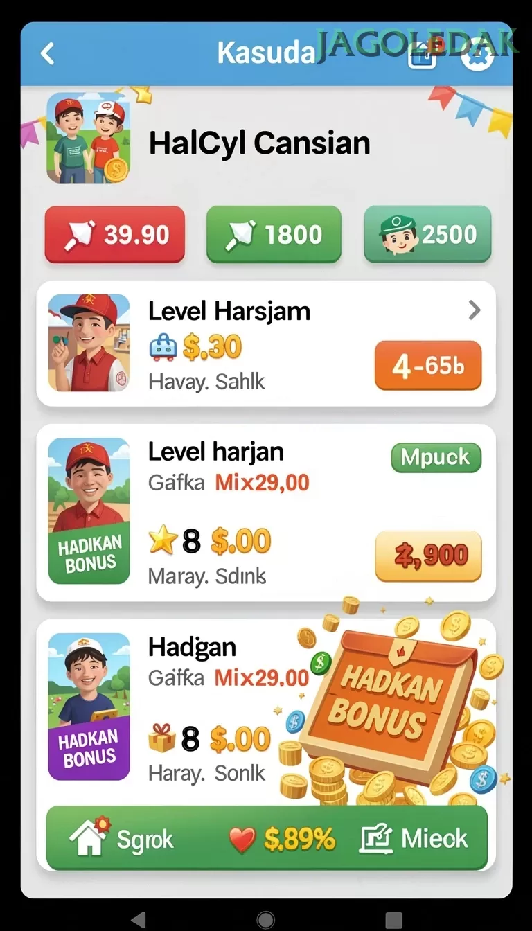 Galeri pratinjau visual jagoledak build APK resmi terbaru
